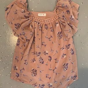 Girls’ Floral Blouse